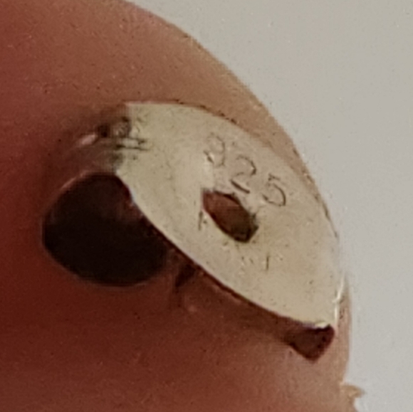 Sterling and Cz Stud Earrings - Picture 8 of 10